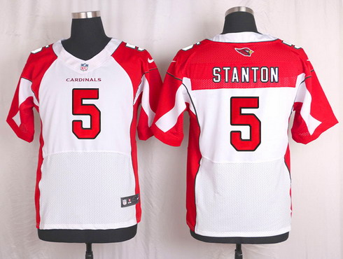 Men's Arizona Cardinals #5 Drew Stanton White Road NFL Nike Elite Jersey