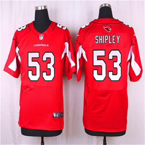 Men's Arizona Cardinals #53 A.Q. Shipley Red Team Color NFL Nike Elite Stitched Jersey