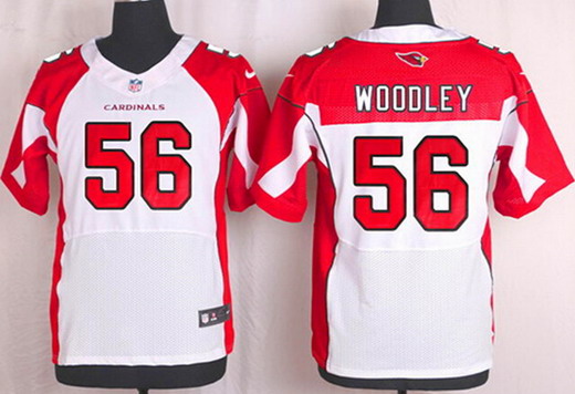 Men's Arizona Cardinals #56 LaMarr Woodley White Road NFL Nike Elite Jersey