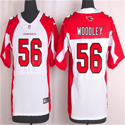 Men's Arizona Cardinals #56 LaMarr Woodley White Road NFL Nike Elite Stitched Jersey