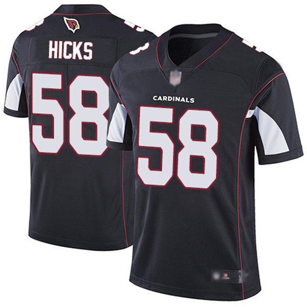 Men's Arizona Cardinals #58 Jordan Hicks Nike Alternate Black Vapor Untouchable Jersey