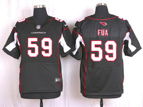 Men's Arizona Cardinals #59 Alani Fua Black Alternate NFL Nike Elite Jersey