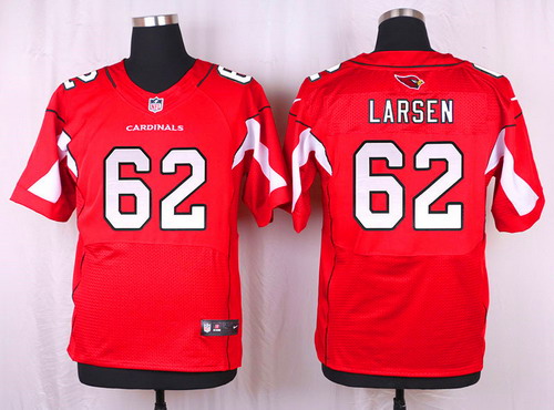 Men's Arizona Cardinals #62 Ted Larsen Red Team Color NFL Nike Elite Jersey