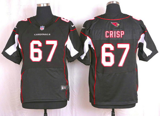 Men's Arizona Cardinals #67 Rob Crisp Black Alternate NFL Nike Elite Jersey