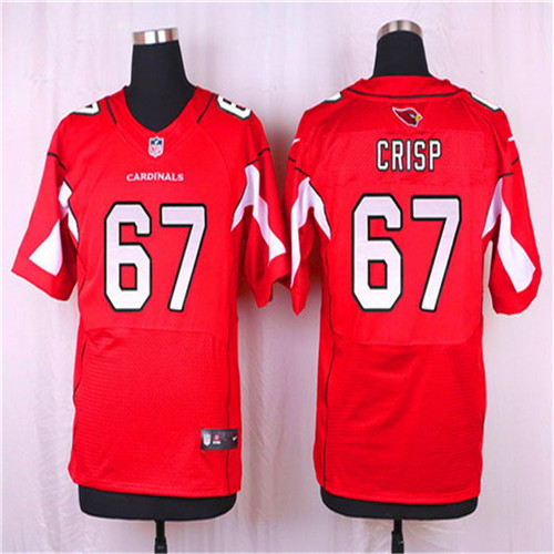 Men's Arizona Cardinals #67 Rob Crisp Red Team Color NFL Nike Elite Stitched Jersey