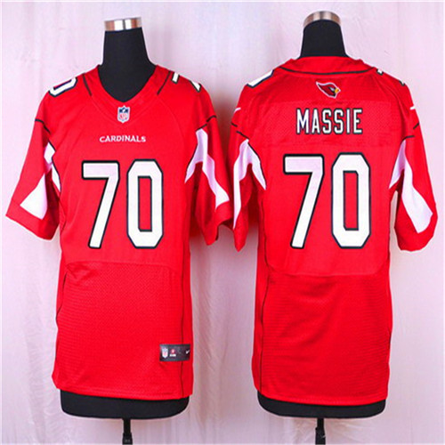 Men's Arizona Cardinals #70 Bobby Massie Red Team Color NFL Nike Elite Stitched Jersey