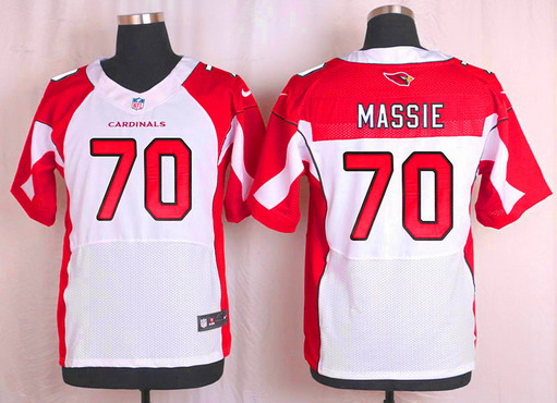 Men's Arizona Cardinals #70 Bobby Massie White Road NFL Nike Elite Jersey