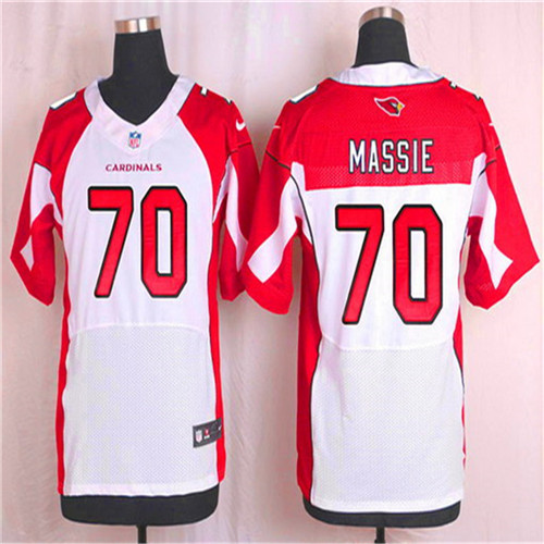 Men's Arizona Cardinals #70 Bobby Massie White Road NFL Nike Elite Stitched Jersey