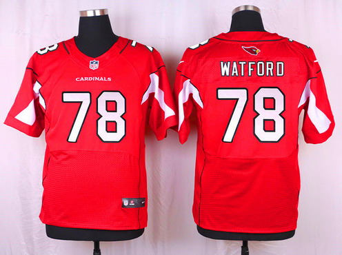 Men's Arizona Cardinals #78 Earl Watford Red Team Color NFL Nike Elite Jersey