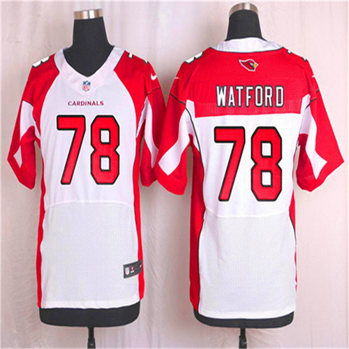 Men's Arizona Cardinals #78 Earl Watford White Road NFL Nike Elite Stitched Jersey