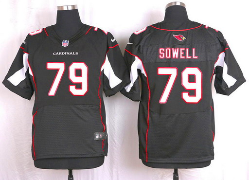 Men's Arizona Cardinals #79 Bradley Sowell Black Alternate NFL Nike Elite Jersey