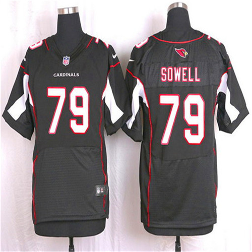 Men's Arizona Cardinals #79 Bradley Sowell Black Alternate NFL Nike Elite Stitched Jersey