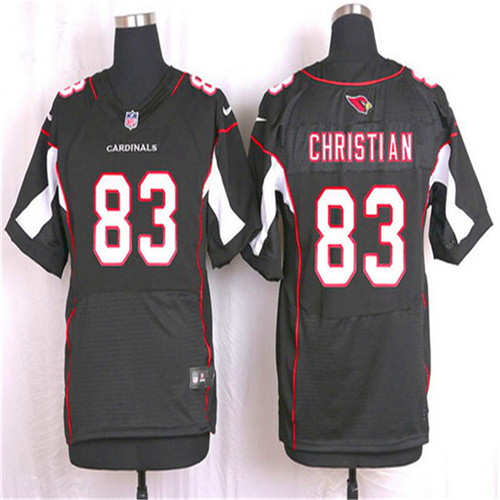 Men's Arizona Cardinals #83 Gerald Christian Black Alternate NFL Nike Elite Stitched Jersey