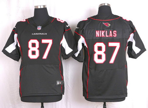 Men's Arizona Cardinals #87 Troy Niklas Black Alternate NFL Nike Elite Jersey