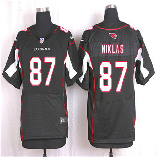 Men's Arizona Cardinals #87 Troy Niklas Black Alternate NFL Nike Elite Stitched Jersey