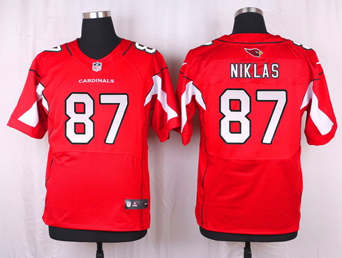 Men's Arizona Cardinals #87 Troy Niklas Red Team Color NFL Nike Elite Jersey