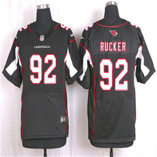 Men's Arizona Cardinals #92 Frostee Rucker Black Alternate NFL Nike Elite Stitched Jersey