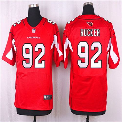 Men's Arizona Cardinals #92 Frostee Rucker Red Team Color NFL Nike Elite Stitched Jersey