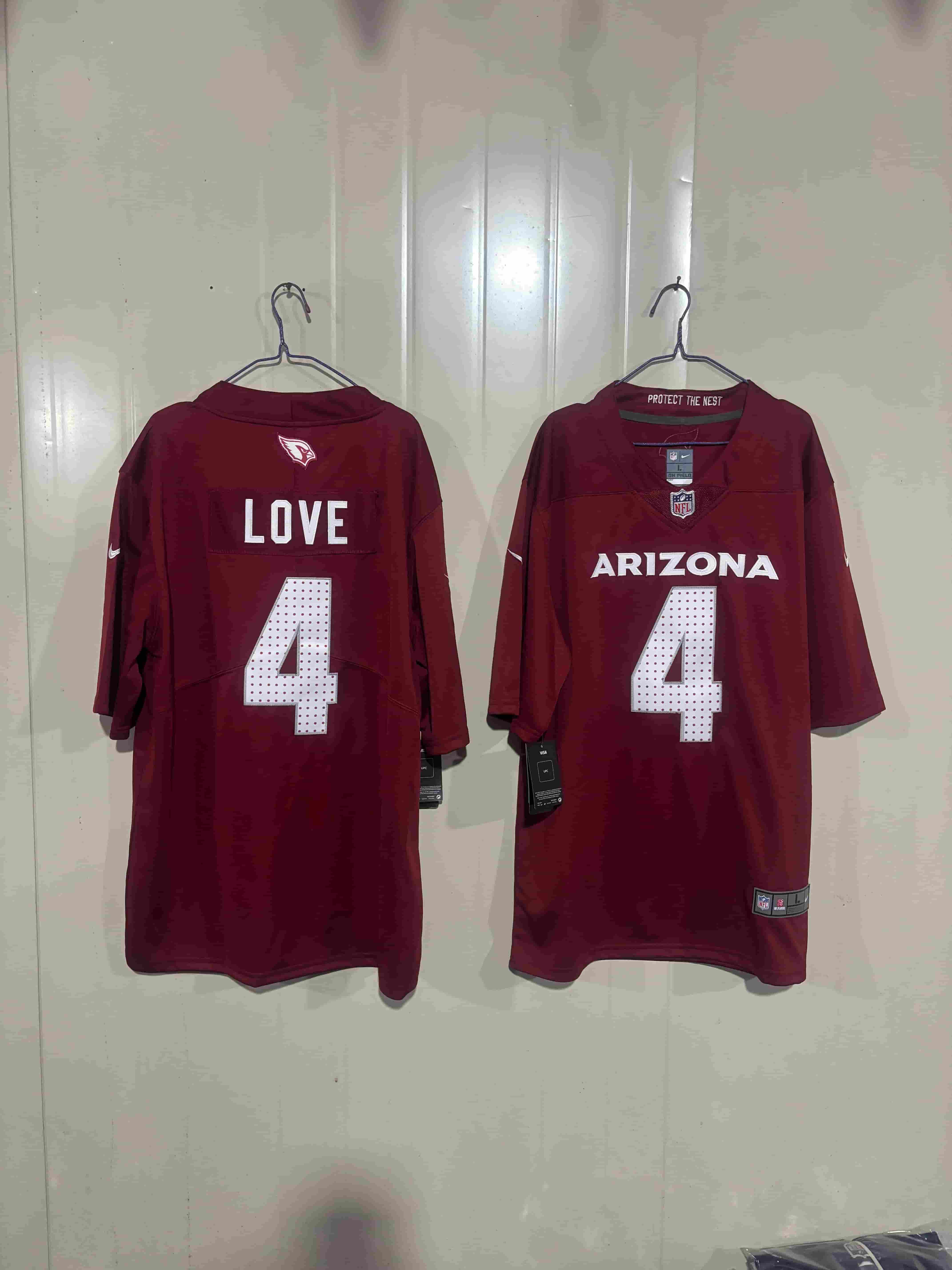Men's Arizona Cardinals  Limited Cream Rivalries FUSE Vapor Jersey  4  love