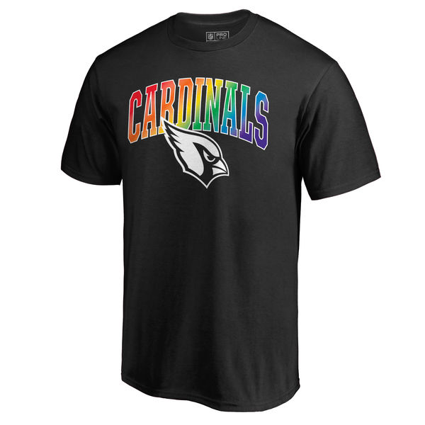 Men's Arizona Cardinals NFL Pro Line By Fanatics Branded Black Big & Tall Pride T-Shirt
