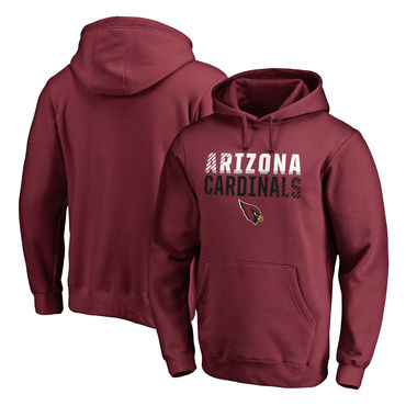 Men's Arizona Cardinals NFL Pro Line By Fanatics Branded Cardinal Iconic Collection Fade Out Pullover Hoodie