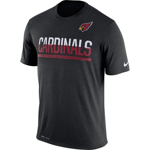 Men's Arizona Cardinals Nike Practice Legend Performance T-Shirt Black
