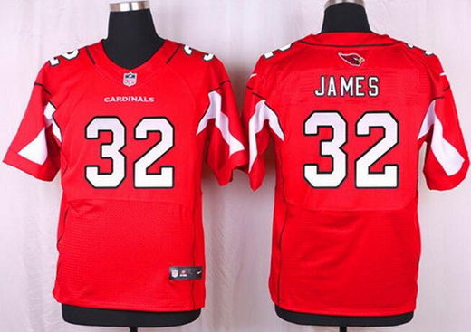 Men's Arizona Cardinals Retired Player #32 Edgerrin James Red NFL Nike Elite Jersey