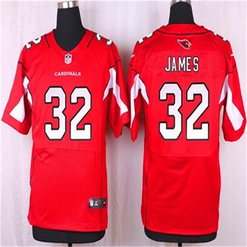Men's Arizona Cardinals Retired Player #32 Edgerrin James Red NFL Nike Elite Stitched Jersey