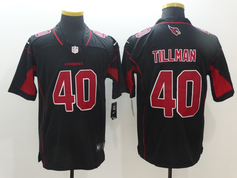 Men's Arizona Cardinals Retired Player #40 Pat Tillman Nike Black 2nd Alternate Color Rush Legend