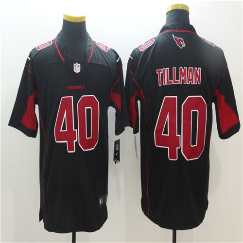 Men's Arizona Cardinals Retired Player #40 Pat Tillman Nike Black 2nd Alternate Color Rush Legend Stitched Jersey