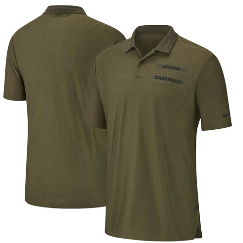 Men's Arizona Cardinals Salute to Service Sideline Polo Olive