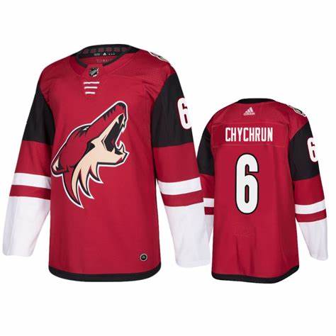 Men's Arizona Coyotes #6 Jakob Chychrun adidas Maroon Stitched Jersey