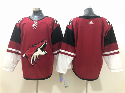 Men's Arizona Coyotes Blank adidas Maroon Team Stitched Jersey