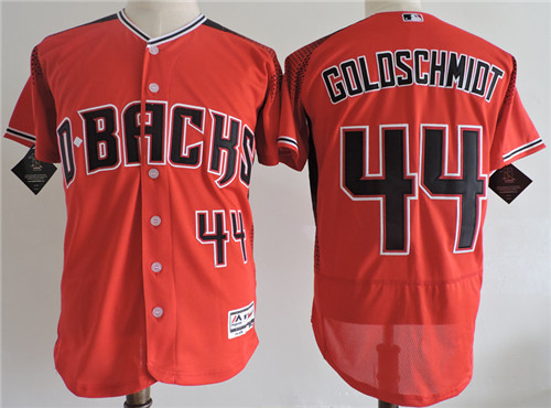 Men's Arizona Diamondbacks #44 Paul Goldschmidt Majestic Crimson Official Cool Base Player Jerseys