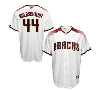 Men's Arizona Diamondbacks#44 Paul Goldschmidt Majestic White Official Cool Base Player Jersey.png