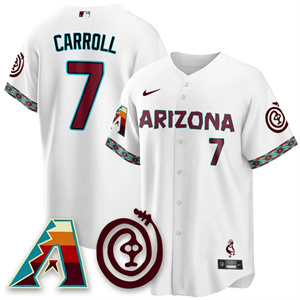 Men's Arizona Diamondbacks City Connect Concept Jersey V2 - All Stitched Corbin Carroll     - 7