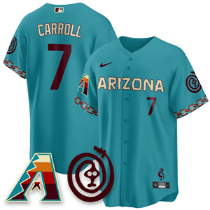 Men's Arizona Diamondbacks City Connect Concept Jersey V2 - All Stitched Corbin Carroll -  7