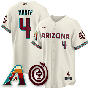 Men's Arizona Diamondbacks City Connect Concept Jersey V2 - All Stitched Ketel Marte - 4