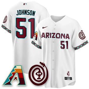 Men's Arizona Diamondbacks City Connect Concept Jersey V2 - All Stitched Randy Johnson -    51