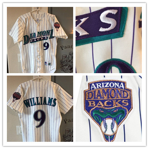 Men's Arizona Diamondbacks Retired Player #9 Matt Williams 1999 Cream Majestic Cooperstown