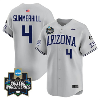 Men's Arizona Wildcats 2025 World Series Vapor Premier Limited Jersey - All Stitched Brendan Summerhill4