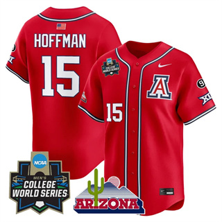 Men's Arizona Wildcats 2025 World Series Vapor Premier Limited Jersey - All Stitched Trevor Hoffman   15