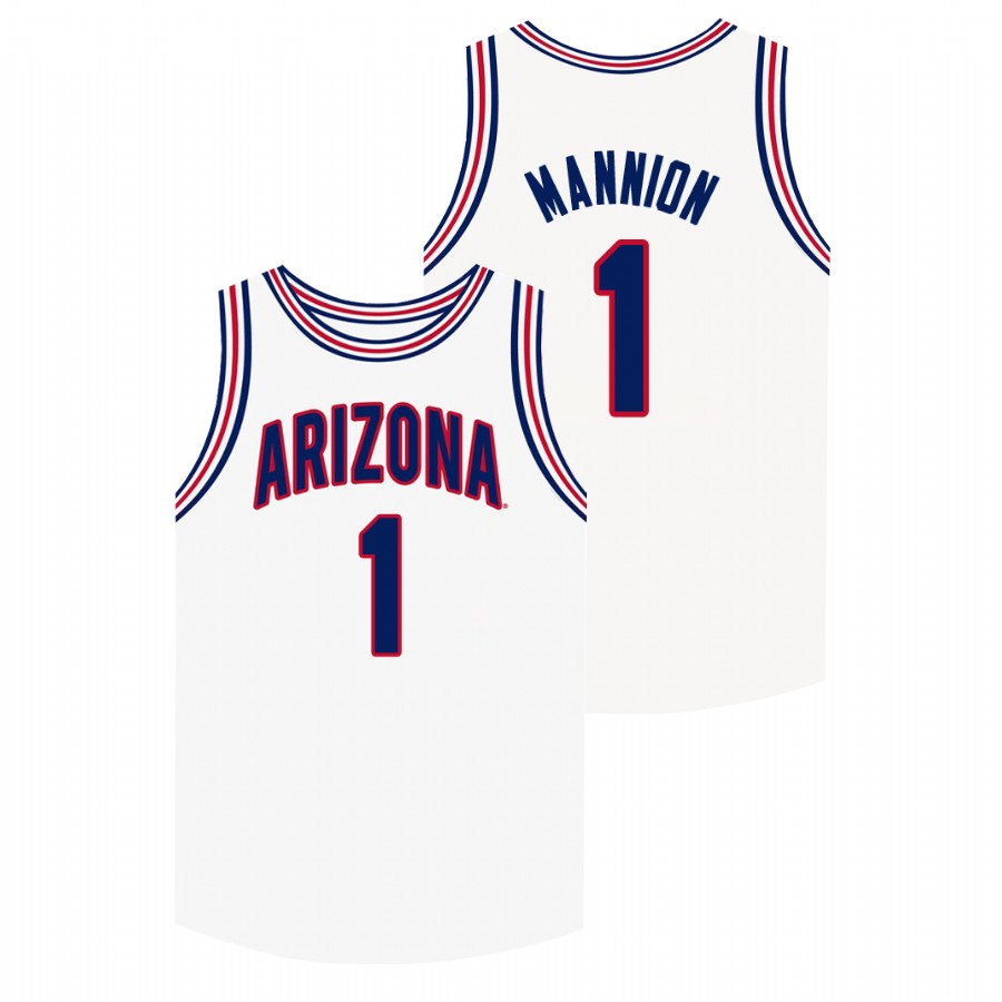 Men's Arizona Wildcats Nico Mannion Jersey White