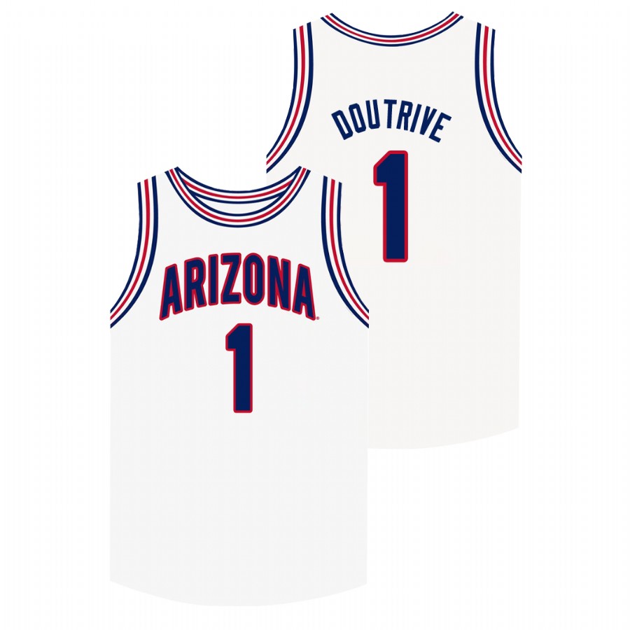 Men's Arizona Wildcats White Devonaire Doutrive Jersey