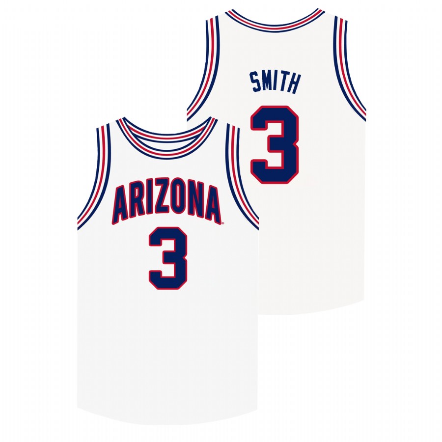 Men's Arizona Wildcats White Dylan Smith Jersey