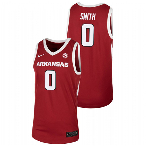 Men's Arkansas Razorbacks Justin Smith 2021 Team Jersey Cardinal