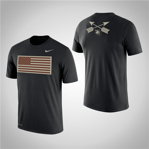 Men's Army Black Knights Black Flag 2-Hit Performance T-Shirt