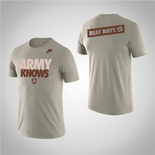 Men's Army Black Knights Natural Army Knows 2-Hit Legend T-Shirt