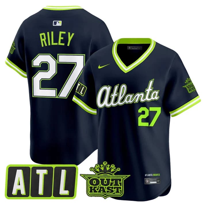 Men's Atlanta Braves 2026 City Connect x Outkast Vapor Premier Limited Jersey - All Stitched Austin Riley