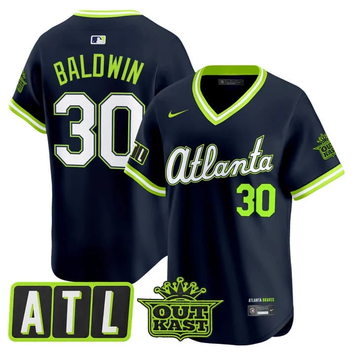 Men's Atlanta Braves 2026 City Connect x Outkast Vapor Premier Limited Jersey - All StitchedDrake Baldwin    30